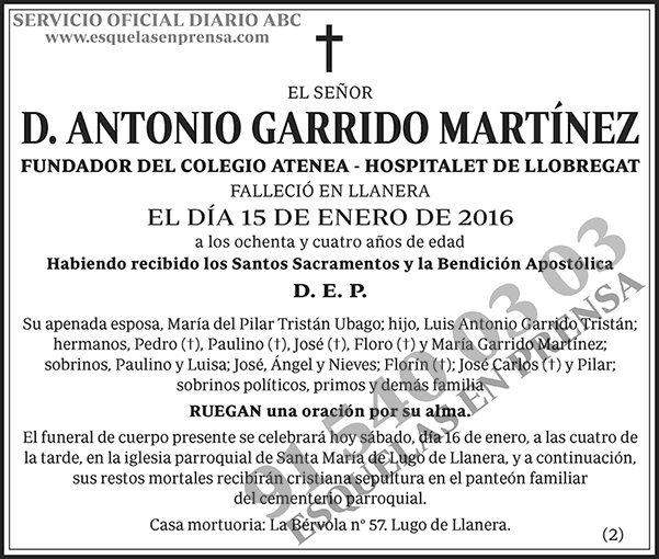 Antonio Garrido Martínez